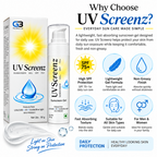 UV Screenz Sunscreen Gel SPF 75+ Broad Spectrum Protection (50gm)
