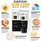 UVSKRIN SS Silicone Sunscreen Gel SPF 50+ PA+++ Broad Spectrum UVA/UVB Protection-(50gm)