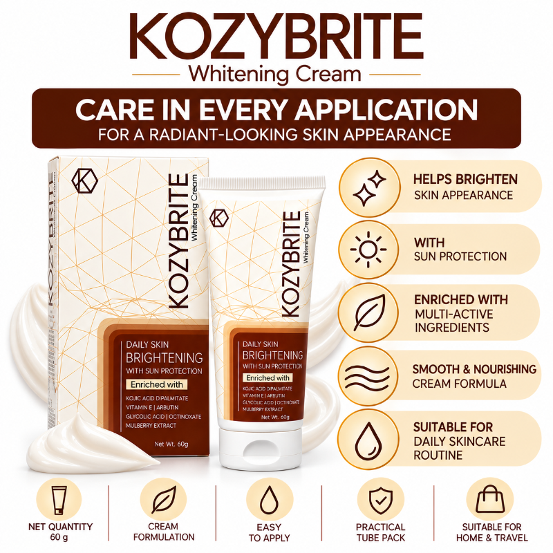 KOZYBRITE Skin Brightening Cream with Sun Protection (50gm)