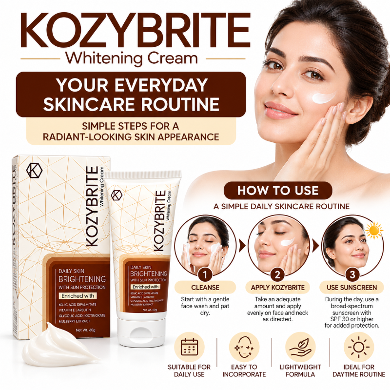 KOZYBRITE Skin Brightening Cream with Sun Protection (50gm)