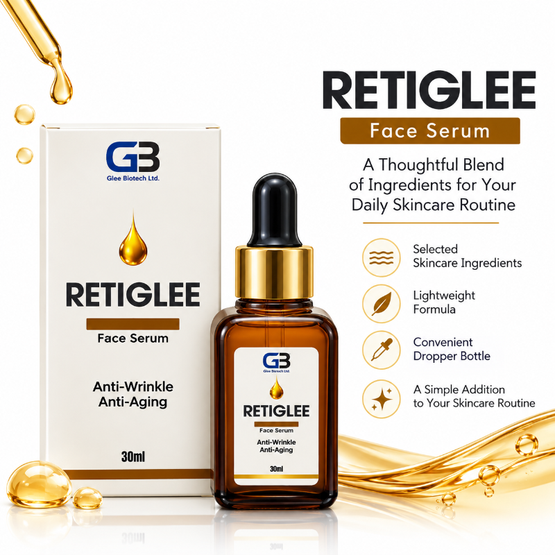 RETIGLEE Face Serum with Retinol, Licorice Extract & Vitamin E (30ml)
