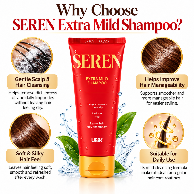 SEREN Extra Mild Shampoo 100ml-(Pack Of 2)