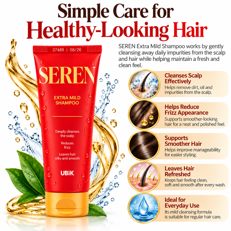 SEREN Extra Mild Shampoo 100ml-(Pack Of 2)