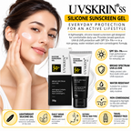 UVSKRIN SS Silicone Sunscreen Gel SPF 50+ PA+++ Broad Spectrum UVA/UVB Protection-(50gm)