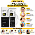UVSKRIN SS Silicone Sunscreen Gel SPF 50+ PA+++ Broad Spectrum UVA/UVB Protection-(50gm)