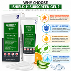 Azelia ISHIELD-H SPF 50+ PA+++ Sunscreen Gel (50gm)