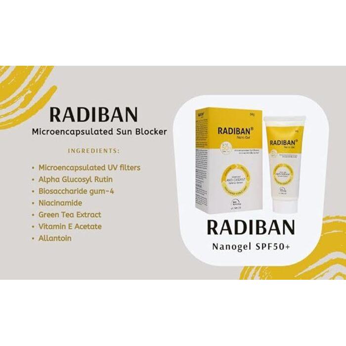 Radiban Nano Gel SPF 50+ PA+++, 50gm