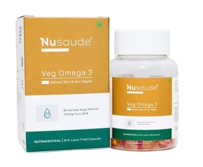 Nusaude Veg Omega 3 Supplements (30 Capsules)